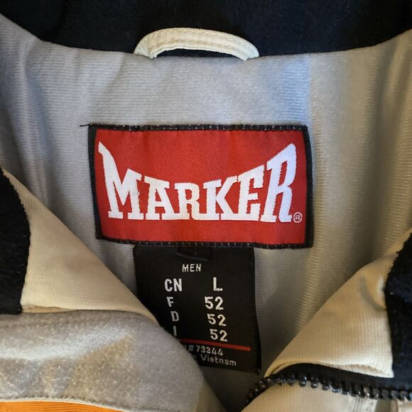 Marker Nylon Snow Ski Jacket Multi Layer Size Large Outdoor Rain Resistant - Picture 2 of 10